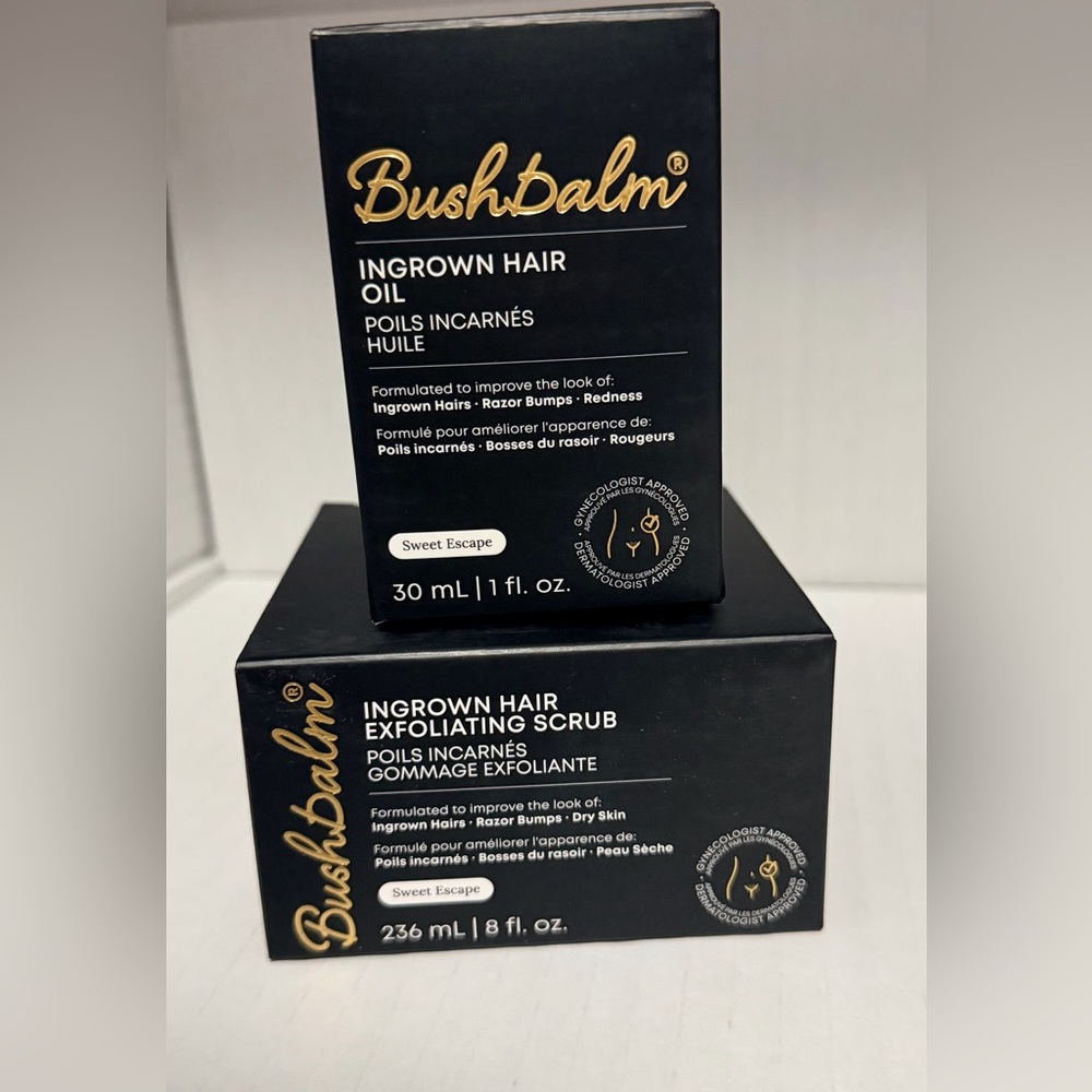Bushbalm Ingrown Hair Oil & Exfoliating Scrub Set - Sweet Escape